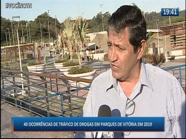 40 ocorrências de tráfico de drogas em parques de Vitória em 2019