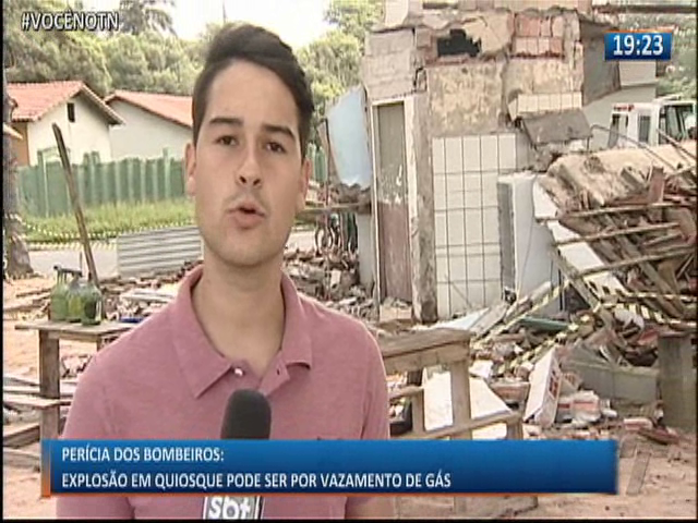 Perícia dos bombeiros aponta que explosão em quiosque pode ser por vazamento de gás
