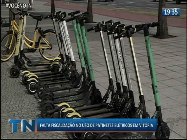 Falta fiscalização no uso de patinetes elétricos em Vitória