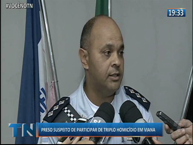 É Preso o suspeito de participar de triplo homicídio em Viana