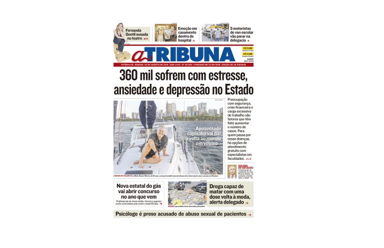Clique aqui e confira os destaques do jornal A Tribuna deste sábado
