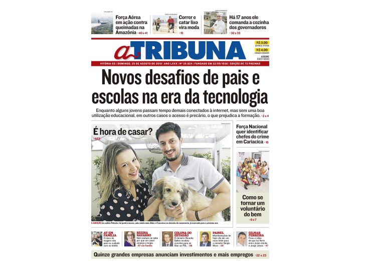 Clique aqui e confira os destaques do jornal A Tribuna deste domingo