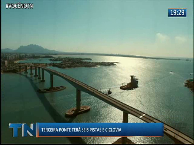Terceira ponte terá seis pistas e ciclovia