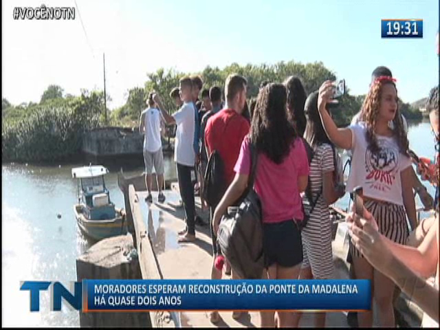 Moradores esperam reconstrução da Ponte da Madalena há quase dois anos!