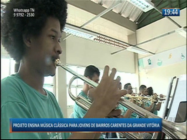Projeto ensina música clássica para jovens de bairros carentes da Grande Vitória
