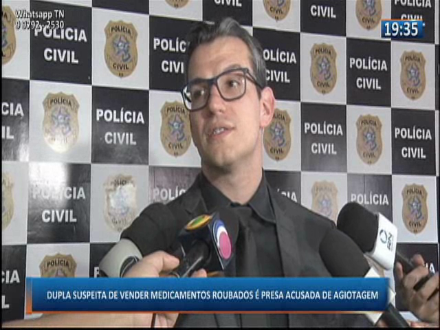 Dupla suspeita de vender medicamentos roubados é presa acusada de agiotagem