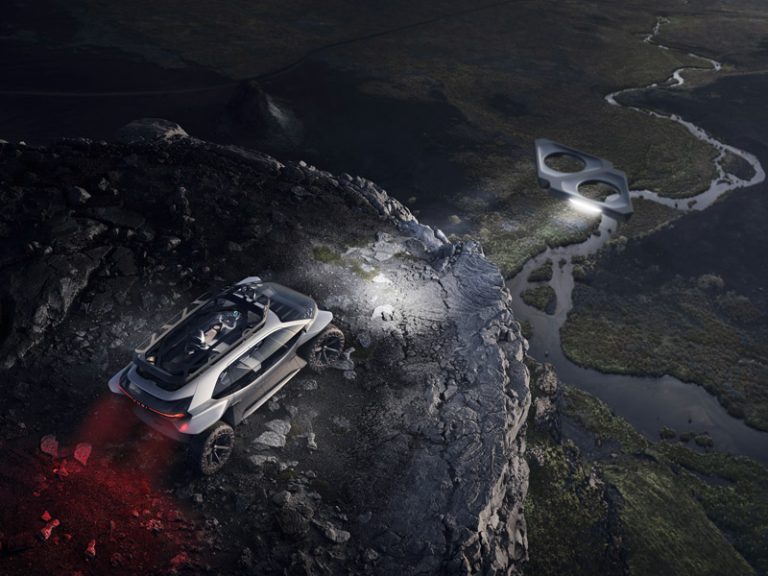 Salão de Frankfurt: Carro da Audi lança drones para iluminar o caminho
