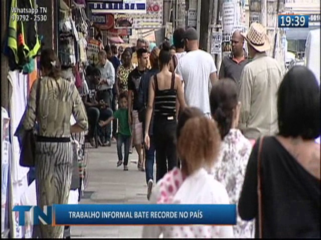 Trabalho informal bate recorde no país