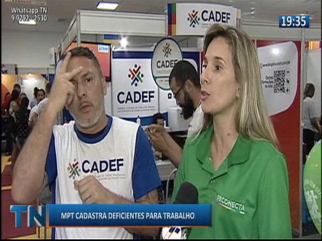 Ministério Público do Trabalho cadastra deficientes para trabalho