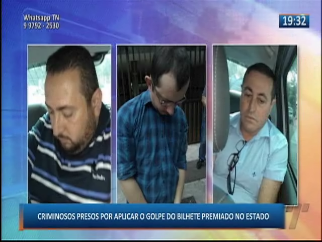 Criminosos são presos por aplicar o golpe do bilhete premiado no estado