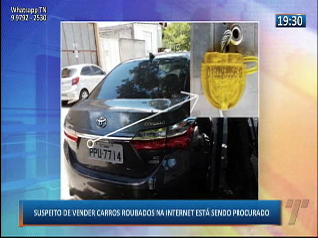 Suspeito de vender carros roubados na internet está sendo procurado