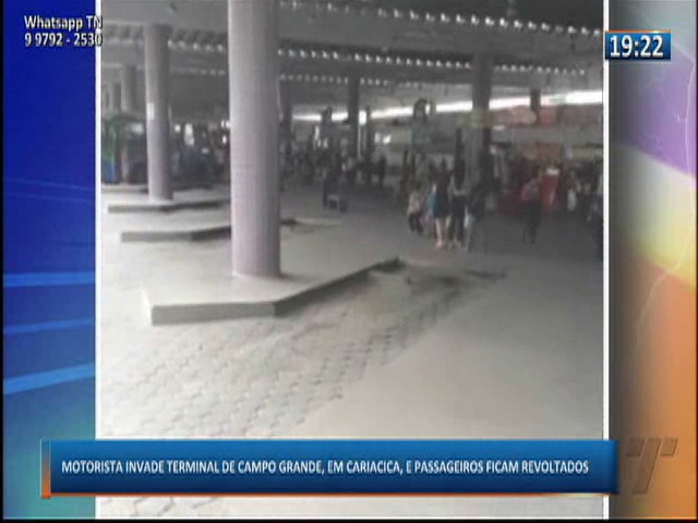 Motorista invade terminal de Campo Grande, em Cariacica, e passageiros ficam revoltados
