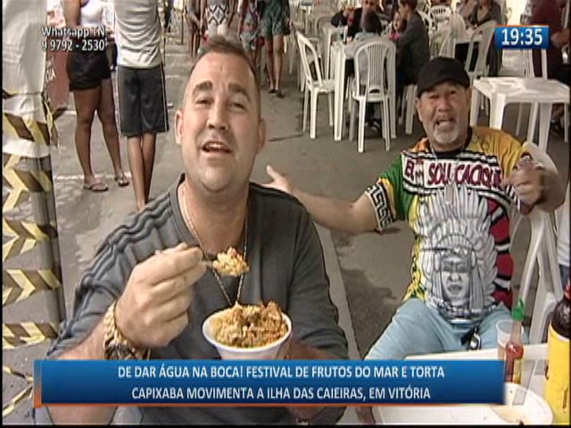 Festival de frutos do mar e torta capixaba movimenta a Ilha das Caieiras