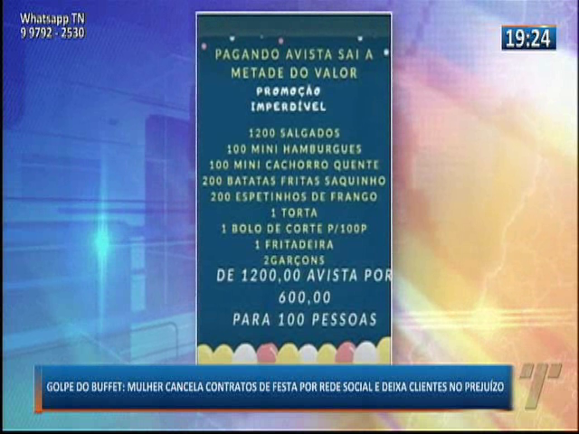 Golpe do Buffet: Mulher cancela contratos de festa por rede social e deixa clientes no prejuízo