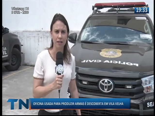 Oficina usada para produzir armas é descoberta em Vila Velha