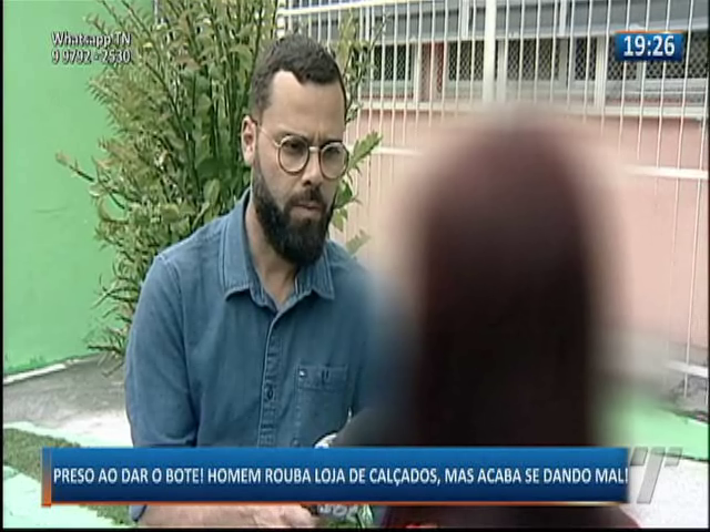 Homem rouba loja de calçados e acaba sendo preso em flagrante