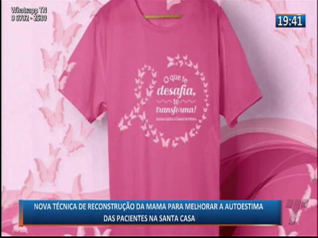 Nova técnica de reconstrução da mama para melhorar a autoestima de pacientes da Santa Casa
