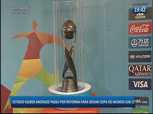 Estádio Kleber Andrade passa por reforma para sediar a Copa do Mundo Sub 17