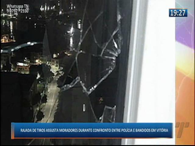 Rajada de tiros assusta moradores durante confronto entre polícia e bandidos em Vitória