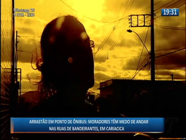 Moradores têm medo de andar nas ruas de Bandeirantes em Cariacica após arrastões