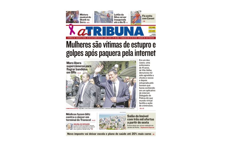 Clique aqui e confira os destaques do jornal A Tribuna desta quarta