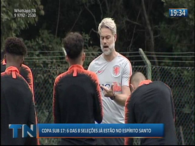 Copa Sub 17: Seis das oito seleções já estão no Espírito Santo