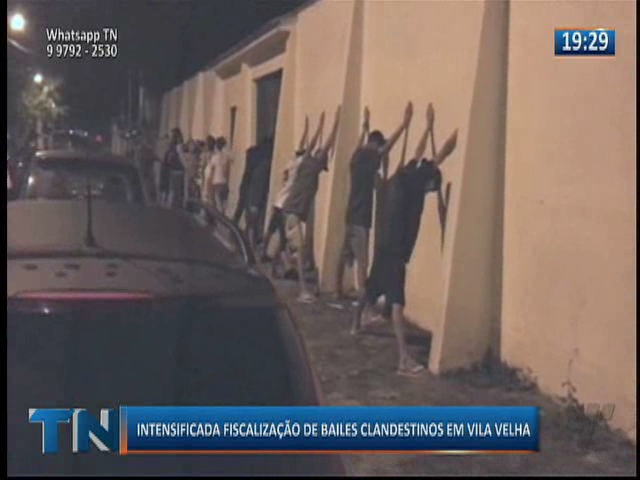 Intensificada fiscalização de bailes clandestinos em Vila Velha