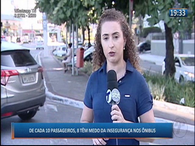De cada dez passageiros, oito têm medo da insegurança nos ônibus