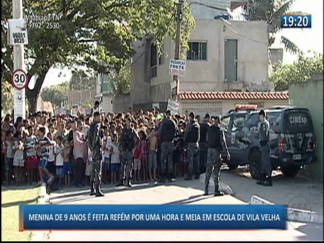 Menina de nove anos é feita refém por uma hora e meia em escola de Vila Velha