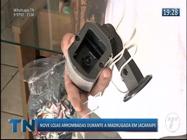 Nove lojas arrombadas durante a madrugada em Jacaraípe
