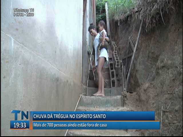 Mais de 700 pessoas ainda estão fora de casa devido às chuvas