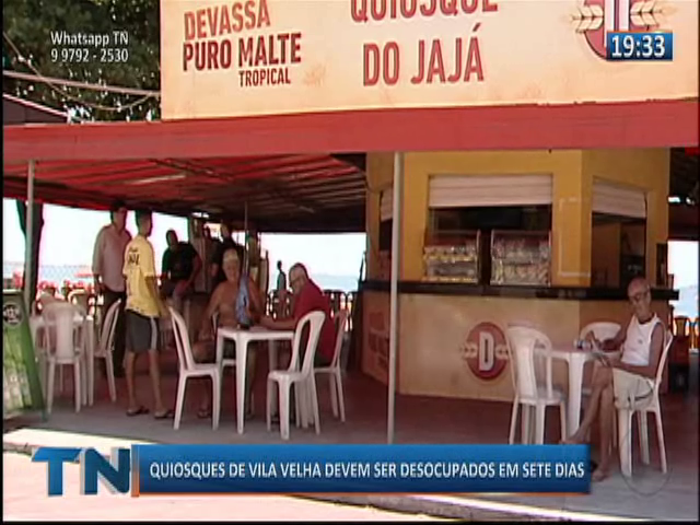 Quiosques de Vila Velha devem ser desocupados em sete dias