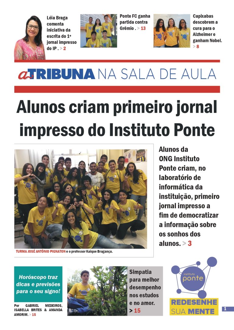 INSTITUTO PONTE – PROJETO “A TRIBUNA NA SALA DE AULA”