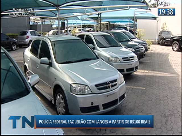 Polícia Federal faz leilão com lances a partir de R$100 reais