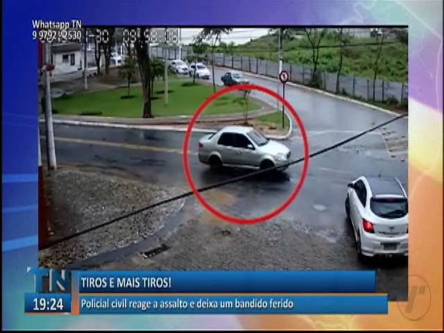 Policial civil reage a assalto e deixa um bandido ferido