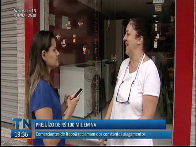 Prejuízo de R$ 100 mil: Comerciantes de Itapuã reclamam dos constantes alagamentos