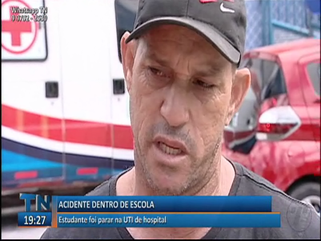 Estudante sofre acidente dentro de escola e foi parar na UTI