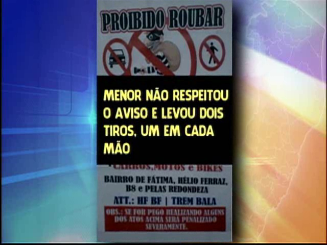 Menino baleado nas mãos após assalto continua internado e família está sendo ameaçada
