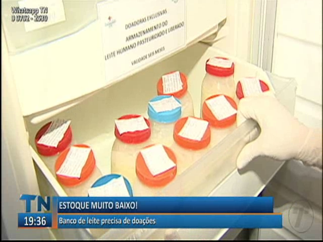 Estoque muito baixo! Banco de leite precisa de doações