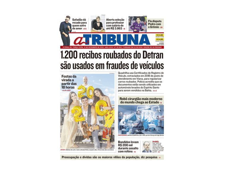 Clique aqui e confira os destaques do jornal A Tribuna desta terça