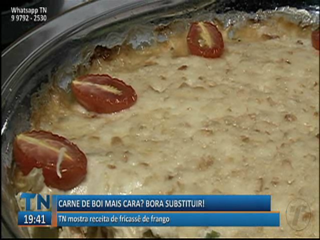 Carne do boi mais cara? O TN te mostra como substituir por receita de fricassê de frango