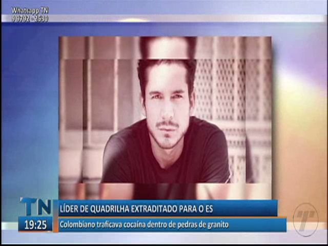 Colombiano traficava cocaína dentro de pedras de granito