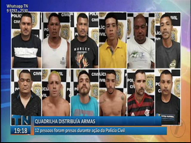 12 pessoas foram presas durante ação da Polícia Civil acusadas de vender ilegalmente armas