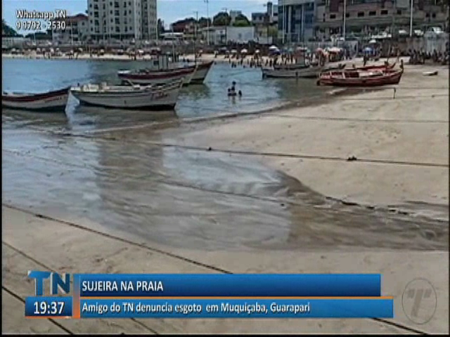 Amigo do TN denuncia esgoto em Muquiçaba, Guarapari