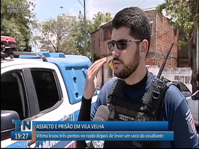 Um jovem teve o celular roubado e foi agredido pelo criminoso