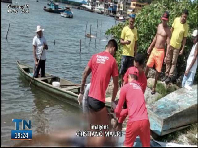 Corpo com marcas de tiros é encontrado por pescadores na Baía de Vitória