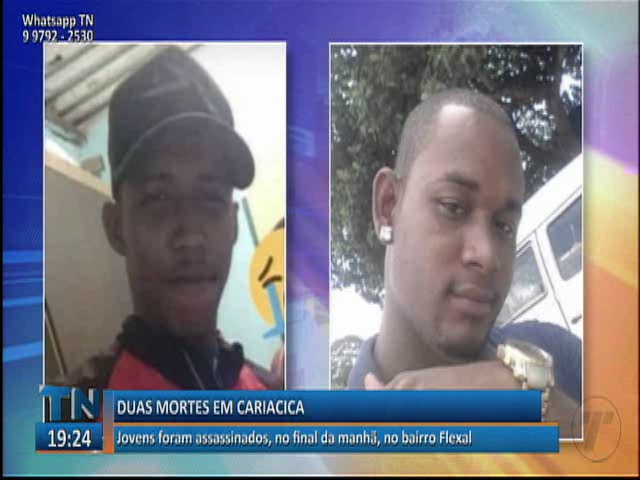 Jovens foram assassinados, no final da manhã, no bairro Flexal
