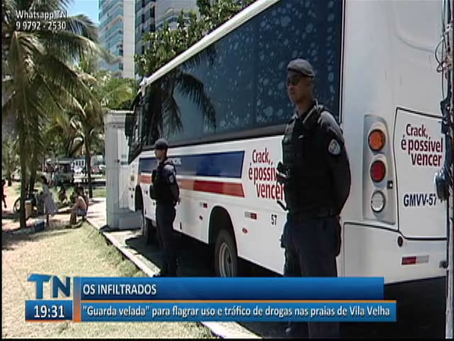 Guarda velada para flagrar uso e tráfico de drogas nas praias de Vila Velha