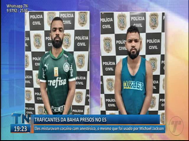 Traficantes da Bahia que misturavam cocaína com anestésico são presos no Espírito Santo