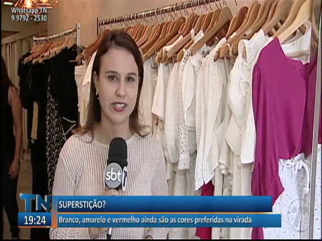 Branco, amarelo e vermelho ainda são as cores preferidas na virada